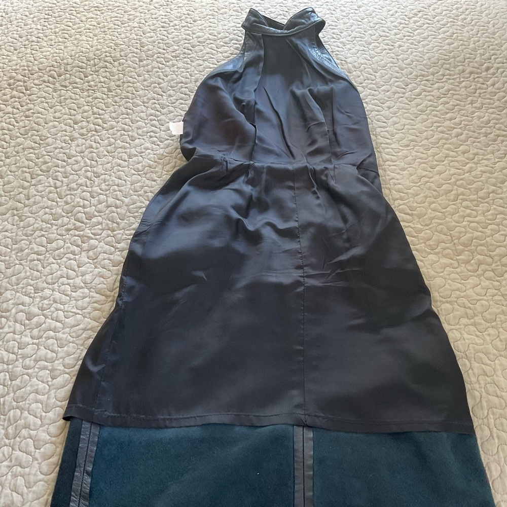 Black Leather Halter Dress - Picture 16 of 16